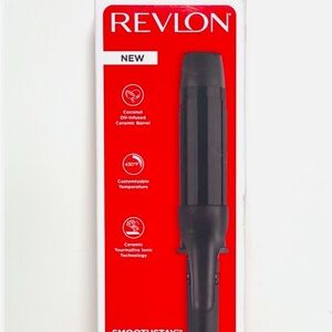 Revlon SmoothStay Coconut Oil Infused Hair Curling Iron - Curling Iron, 1 ½ Inch